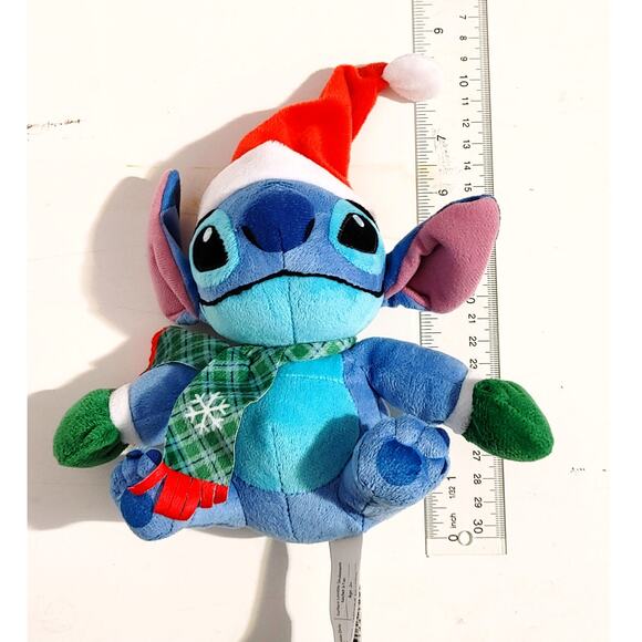 Disney Lilo and Stitch Santa Stitch Plush Holiday Christmas Stuffed Animal Toy - Picture 6 of 6